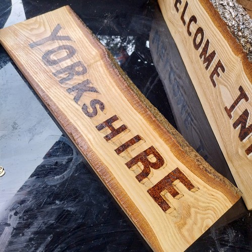 Handcrafted pyrography ash - ,