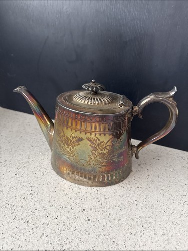 Silver plated tea pot - plated,