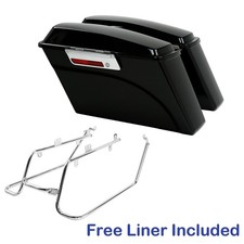 Hard Saddlebag Conversion Brackets Kit Fit For Harley Dyna Models 08-17