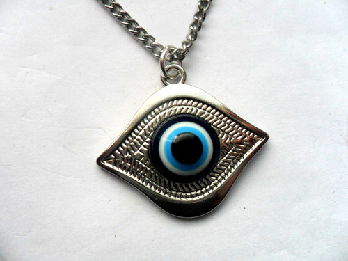 Unusual evil eye pendant - evil,