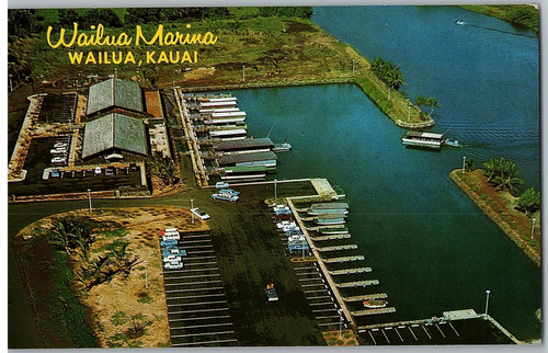 Aerial view wailua - aerial, marina