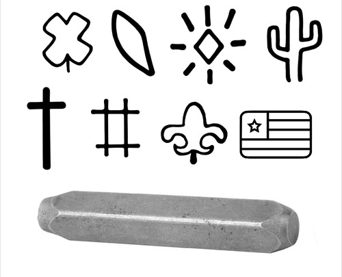 Steel punch jewellery stamping - steel,