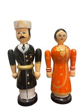 Indian Wooden Couple Dolls