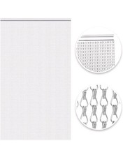 VerRich Chain Curtain Chain Fly Screens PREMIUM 90 x 200cm Aluminium Metal Fly