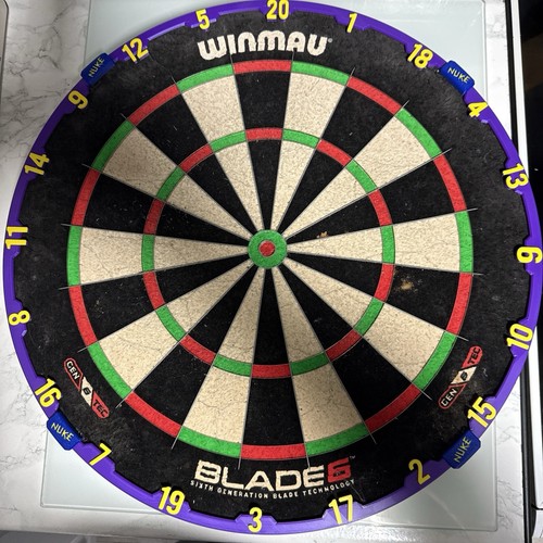 Printed dartboard number - printed,