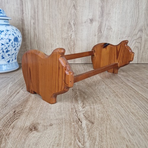 Vintage wooden pig - vintage, trough