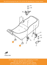 YAMAHA Pad, Seat, 1T4-24741-00 OEM FJ1200 TDM850 FZS1000FAZER TRX850 FZR600 T80