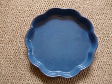 DENBY IMPERIAL BLUE SCALLOPED FLAN DISH 25 CM