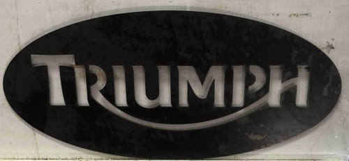 Triumph motorcycle metal - motorcycle, sign