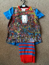 Tu Clothing Where’s Wally Waldo Kids Pyjamas 4-5 Years World Book Day