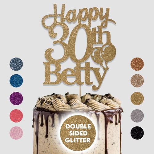 Personalised cake toppers - cake,