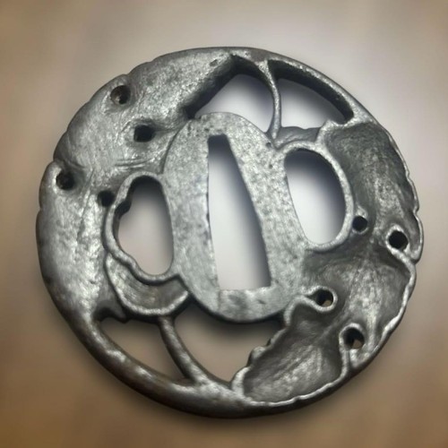 Antique japanese iron tsuba - antique,
