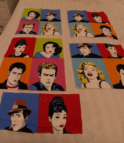 Cushion bag panels pop art - cushion,