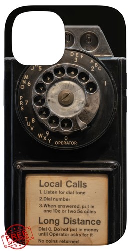 Retro rotary pay phone - pay, iphone