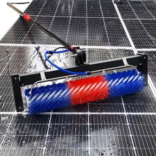Solar Panel Cleaning Tools  Water Fed Pole System PV panel Cleaning Brush 400rpm
