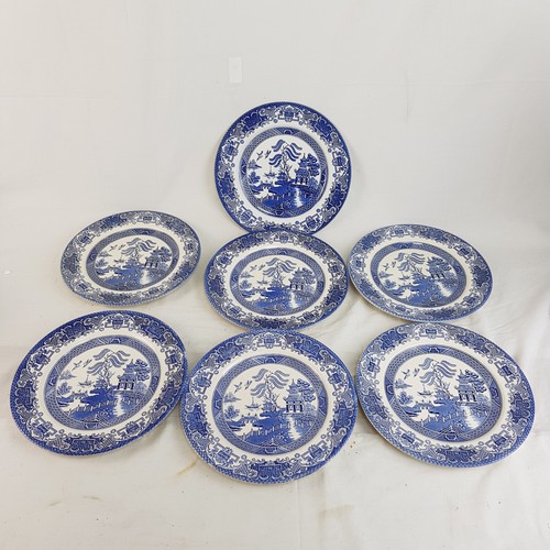 Old willow ironstone - old, plates