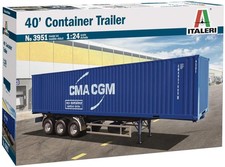 ITALERI, Model container trailer to assemble and paint, 1/24, ITA3951