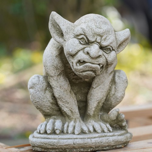 Gargoyle grimace stone statue - gargoyle,