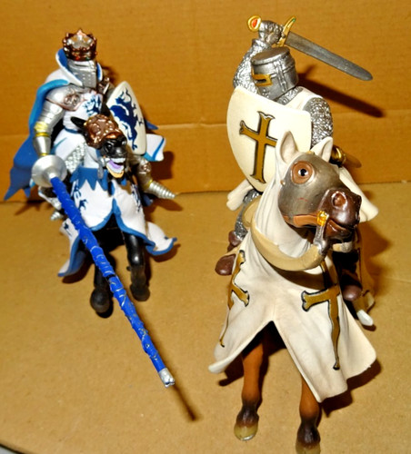 Papo schleich 2 x knights - 2,
