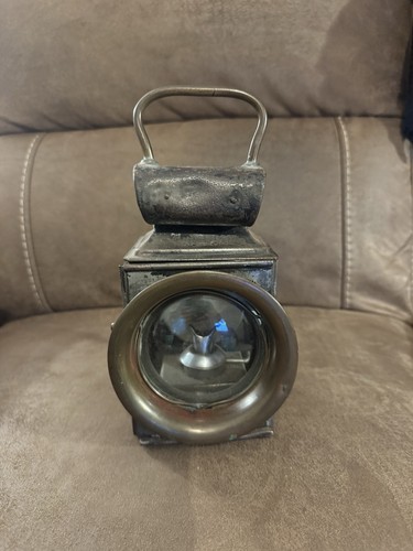 Antique railway carriage lamp - antique,