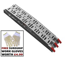 MOTORCYCLE MOTOCROSS MX ALUMINIUM FOLDING VAN TRAILER LOADING RAMP *FREE GLOVES*