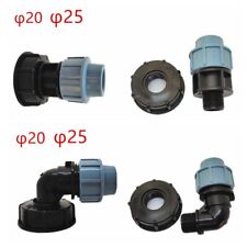 20/25mm 1/4" Water Tank Adapter to Pipe Fittings for IBC MDPE Garden Accessory