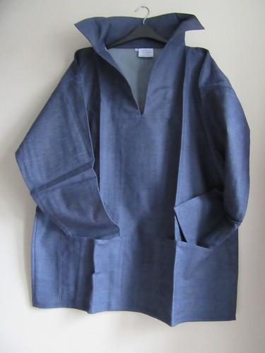 Denim neck cornish - v, fisherman