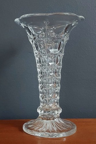 Vintage glass vase - vase,