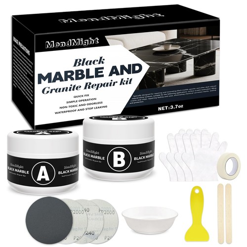 Black quartz countertop repair - quartz,