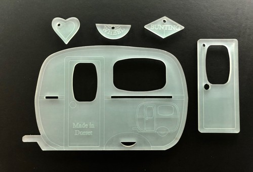 Acrylic caravan template - ,