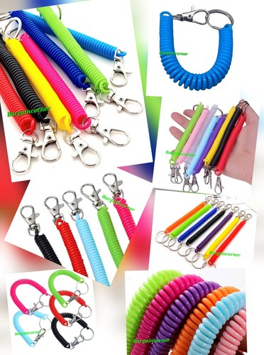 Spiral keyring stretchy key - stretchy,