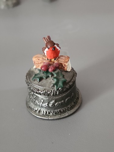 Miniature part metal robin - part,