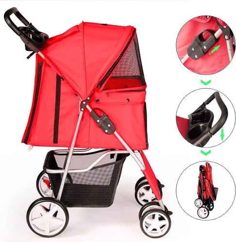 Pet travel stroller dog cat - pet,