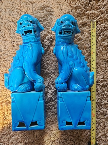 Vintage pair chinese turquoise - vintage,