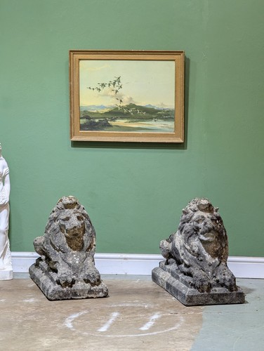 Pair vintage lion - pair, of