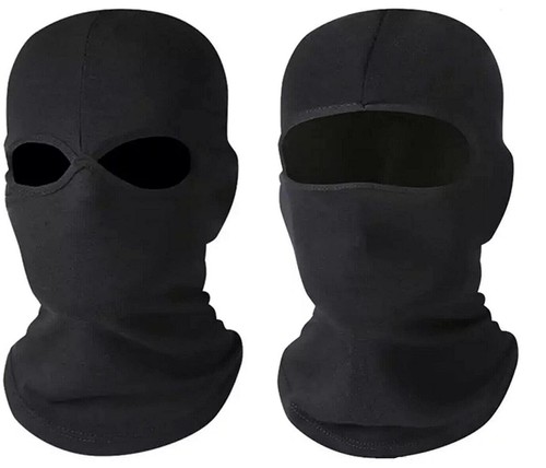 Balaclava black mask - mask, hole/
