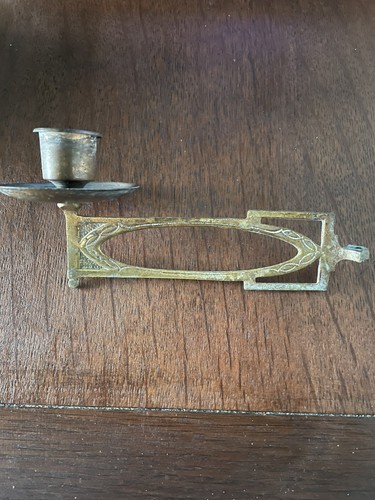 Antique brass piano sconce - antique,