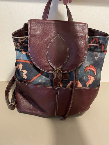 Fossil luna large red leather - red,