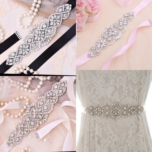Bridal belt crystal pearls - bridal,
