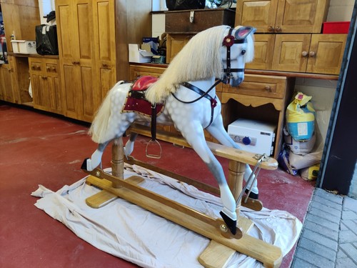 Rocking horse large - large, wooden
