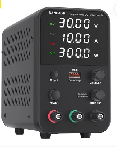 Power supply 30v - dc, 0-30v,0-10a