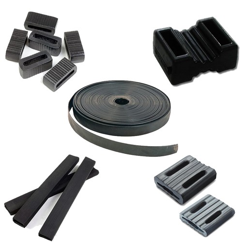 Rubber tree strapping spacers - rubber,