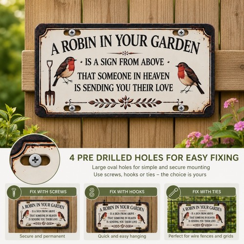 Robin memorial garden sign - memorial,