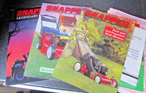 Snapper lawnmower catalogues