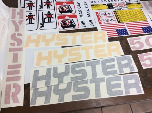Hyster forklift decal complete - hyster,