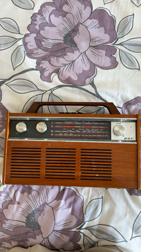 Vintage wooden portable - g.e.c.,