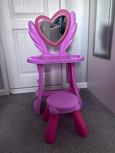 Pink plastic kids dressing - pink,