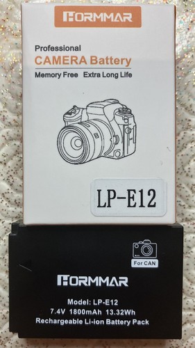 New e12 battery for canon - new,