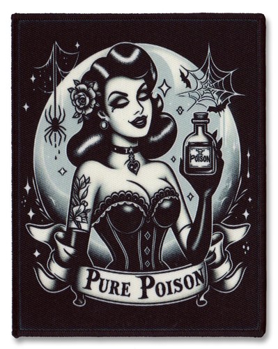 Pure poison sew - poison, sew-on