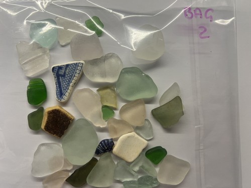 Devon sea glass - devon, glass/pottery,